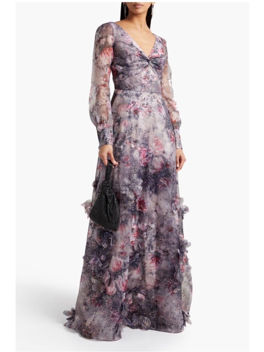 NWT Marchessa Lavender Floral gown